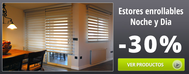 Estores enrollables noche y dia