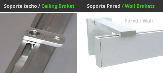 Riel para cortinas de Onda Perfecta
