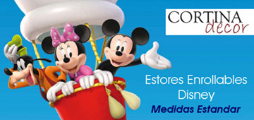 Estores Enrollables Disney con 4 modelos diferentes Estores Enrollables Disney con 4 modelos diferentes