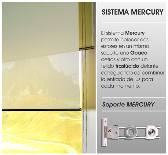 Estores enrollables Mercury