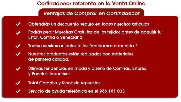 Ventajas de Comprar en Cortinadecor