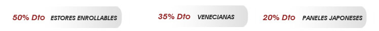 estores enrollables - venecianas - paneles japoneses