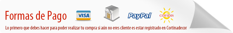 Formas de Pago en Cortinadecor