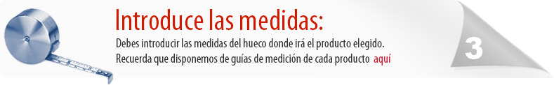 Introduce las medidas