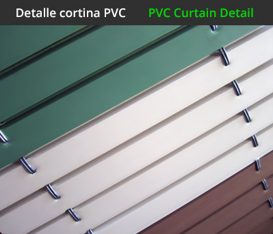 Outdoor PVC detail curtain