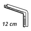 Corti resin coated vertical slats Brackets-12cm