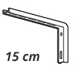 Corti resin coated vertical slats Brackets-15cm