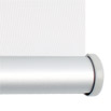 White Ducal roller blinds Nikel-rounded
