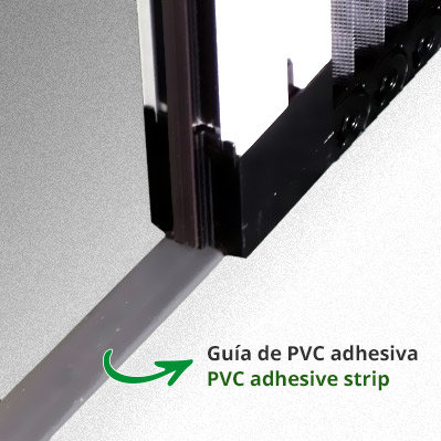Guia de PVC adhesiva