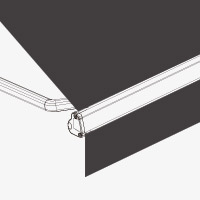 Awning straight point Right-Flap