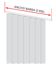 imagen de medición del ancho en cortinas para hotel