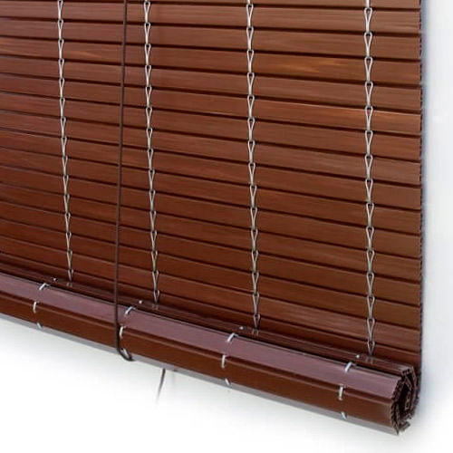Outdoor PVC Blinds Nogal oscuro