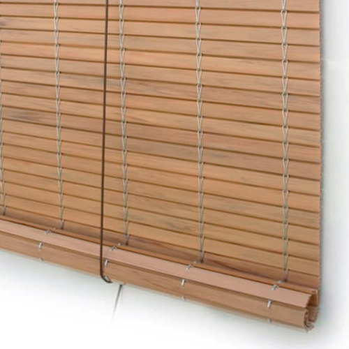 Outdoor PVC Blinds Walnut