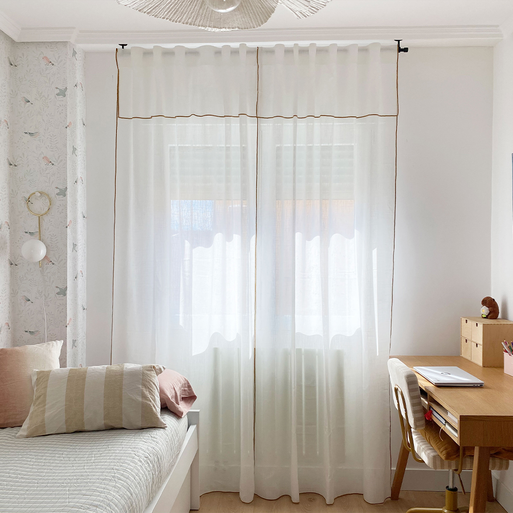 Cortinados Linodes com folho da Lima & Lino